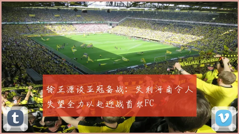 徐正源谈亚冠备战：失利河南令人失望全力以赴迎战首尔FC